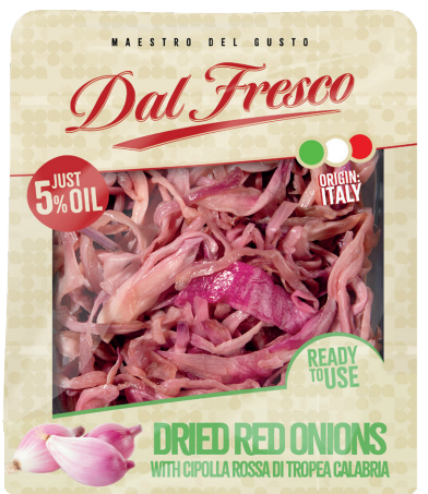 1109909 - RED TROPEA ONIONS IN RED WINE - TRAY DAL FRESCO - VIANDER 8/950G