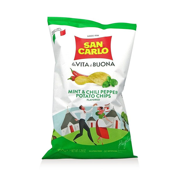 1120003 (POTATO CHIPS SAN CARLO - MINT & CHILI - 20/50 GR)