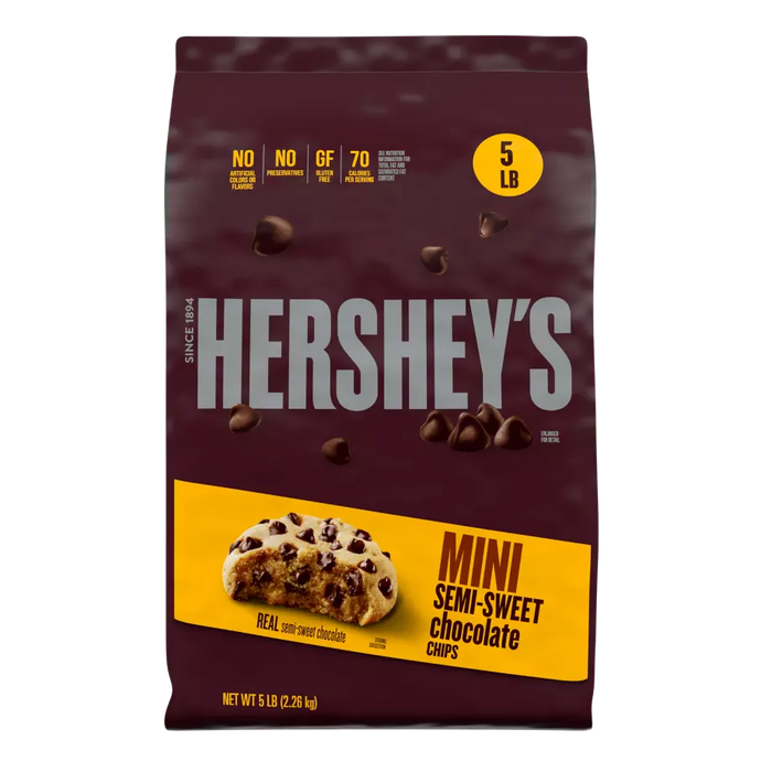 116934 - HERSHEYS MINI CHOCOLATE CHIPS 6/5LBS - SEMI SWEET