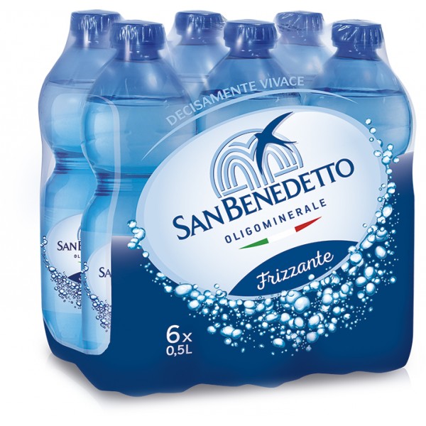 126102 - SAN BENEDETTO - SPARKLING 500 ML PLASTIC WATER 24/500 ML