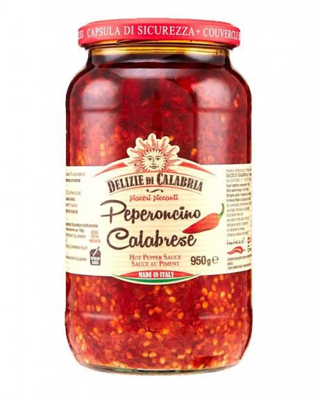 110962 - HOT RED CRUSHED PEPPERS IN OIL - DELIZIE CALABRESI 12/280 GR