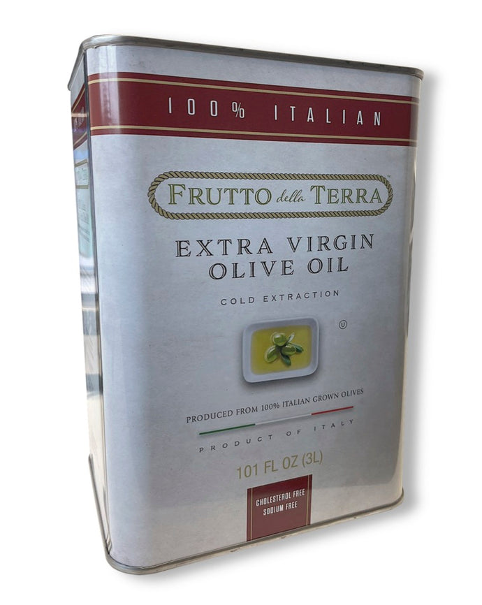 102982. EXTRA VIRGIN OLIVE OIL 100% ITALY - FRUTTO DELLA TERRA 4/3LT TIN