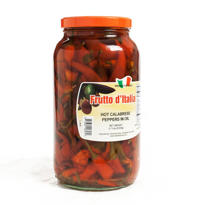 110983. CALABRESE LONG HOT PEPPERS IN OIL 2/2.6KG