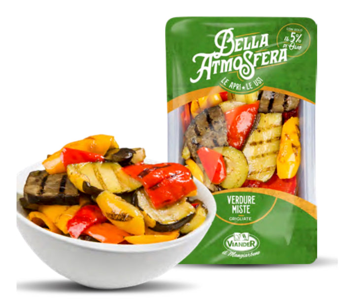 1109915. GRILLED MIXED VEGETABLES IN PIECES 1/4 D-TRAY *BELLA ATMOSFERA - VIANDER 1.5KG