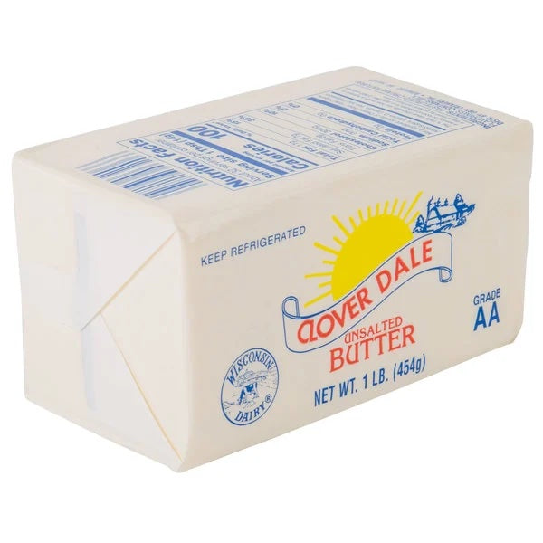 30104941. BUTTER SOLID UNSALTED AA - CLOVERDALE 36/1LB