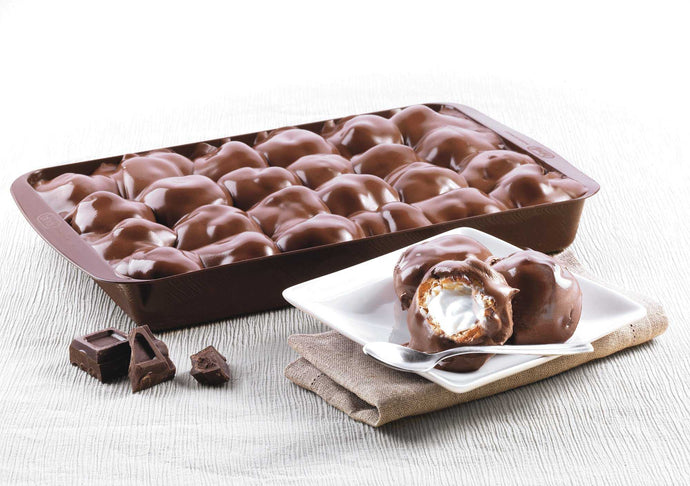 403492. PROFITEROL DARK CHOC. TRAY - BINDI