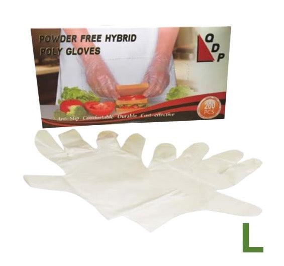 501984. Gloves Hybrid No Powder (PF) No Slip LARGE 5/200