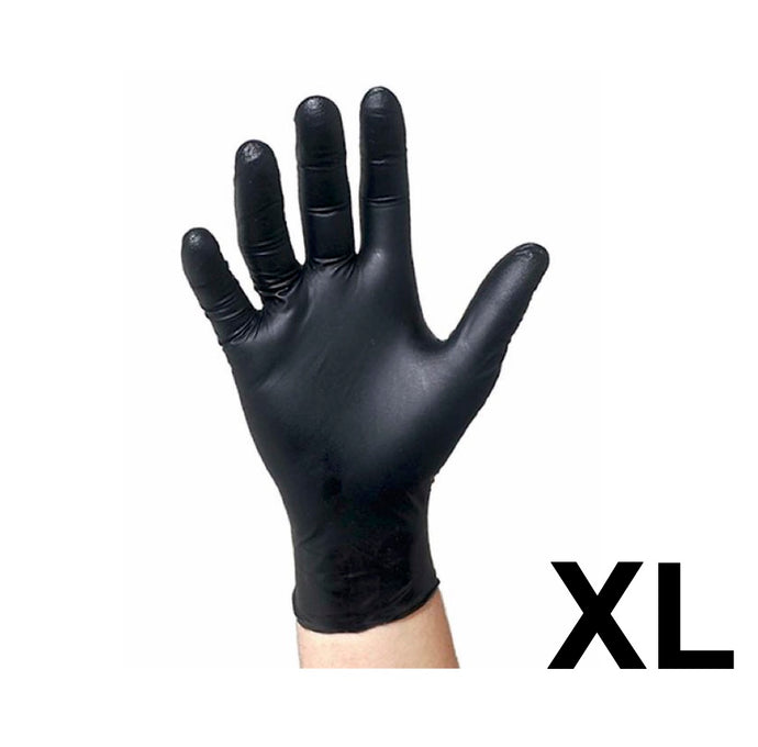 501988. NITRILE BLACK GLOVE XL POWDER FREE 10/100