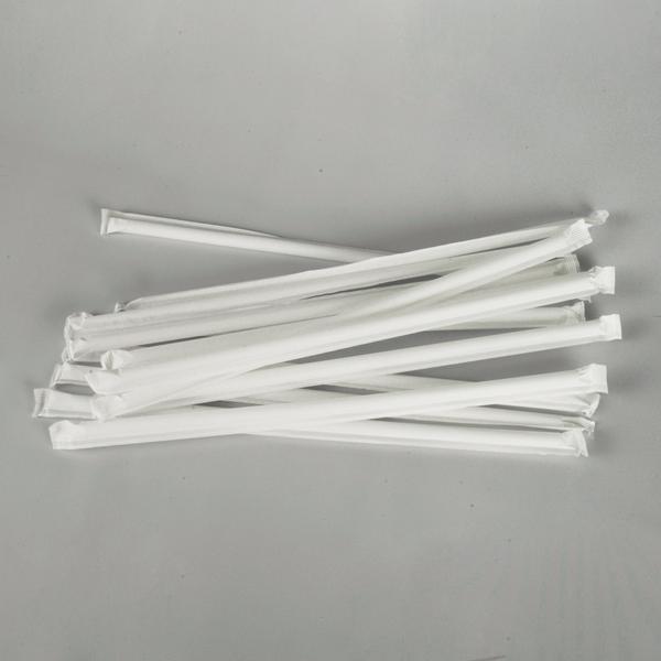 504984. Straw giant wrapped CLEAR - QDP 7200CT