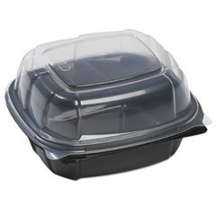 5059830. CONTAINER HNG BLACK/CLEAR  6X6X3.18