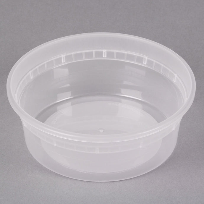 505986. DELI CONTAINER TD CLR W/LID 8OZ NO VENT - BREWSTER 240/240CT