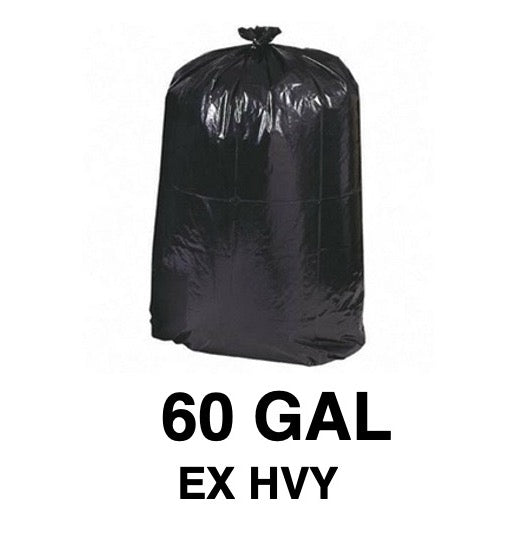 508988. Canliner Blk EXHvy 60gal 100 ct Xtra Heavy 38x60 - BREWSTER